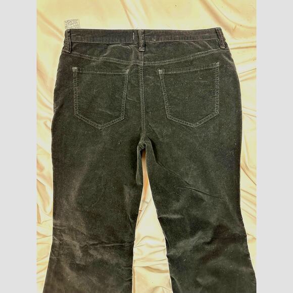 Free People Corduroy Raw Hem Flare Jeans Black Noir 31 - Picture 7 of 9